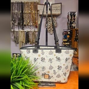 Dooney & Bourke Disney Cream and Black Tote Bag